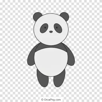 Minimalist Cartoon Panda