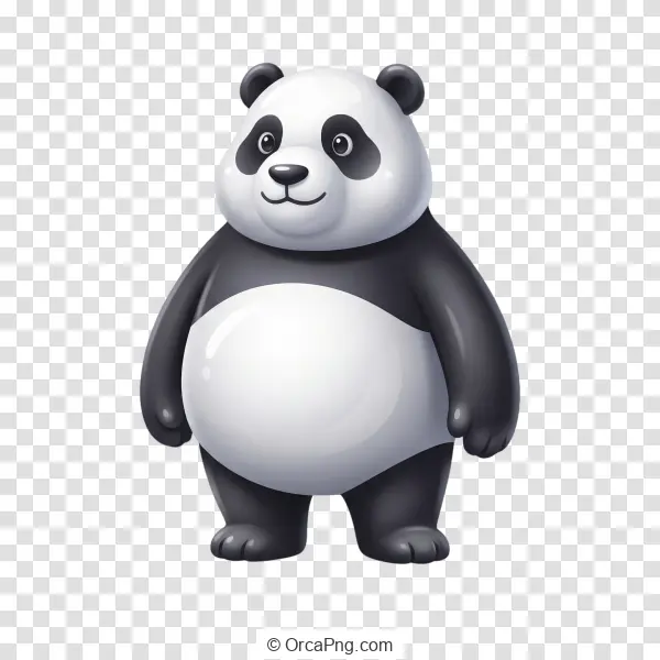 Friendly Cartoon Panda Character