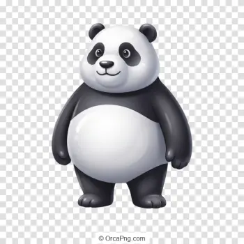 Friendly Cartoon Panda Character