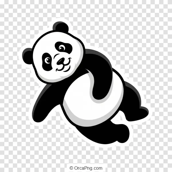 Playful Cartoon Panda