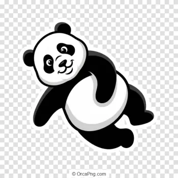 Playful Cartoon Panda
