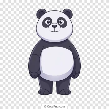 Friendly Cartoon Panda