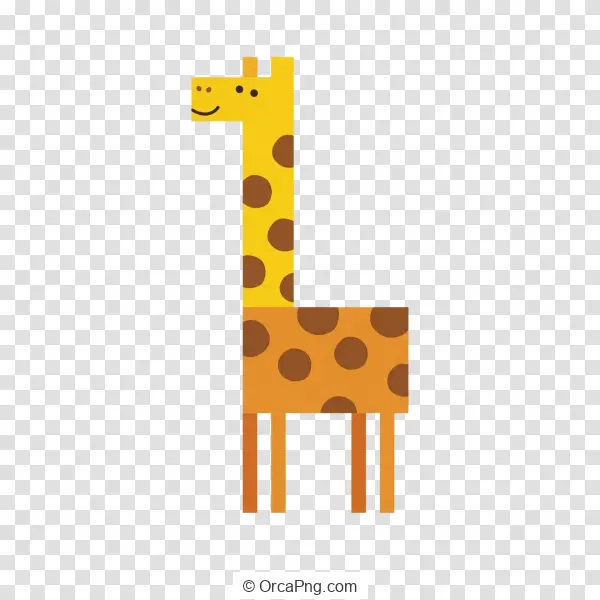 Minimalist Geometric Giraffe