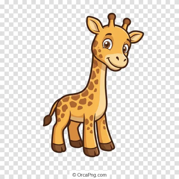 Adorable Baby Giraffe Cartoon