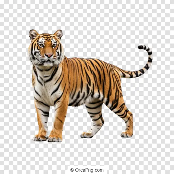 Majestic Striped Tiger