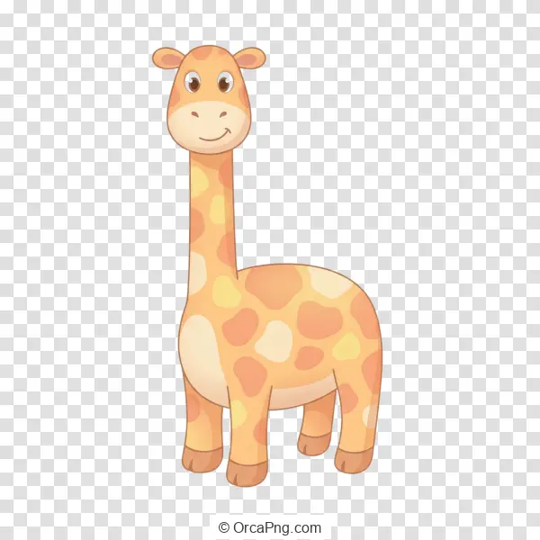 Friendly Cartoon Giraffe Character