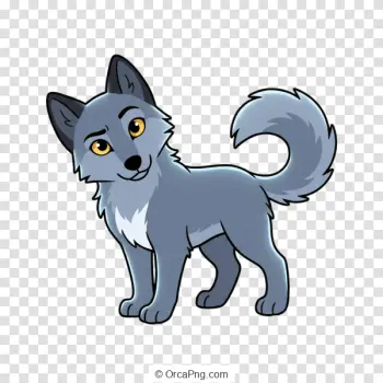 Friendly Grey Wolf Pup