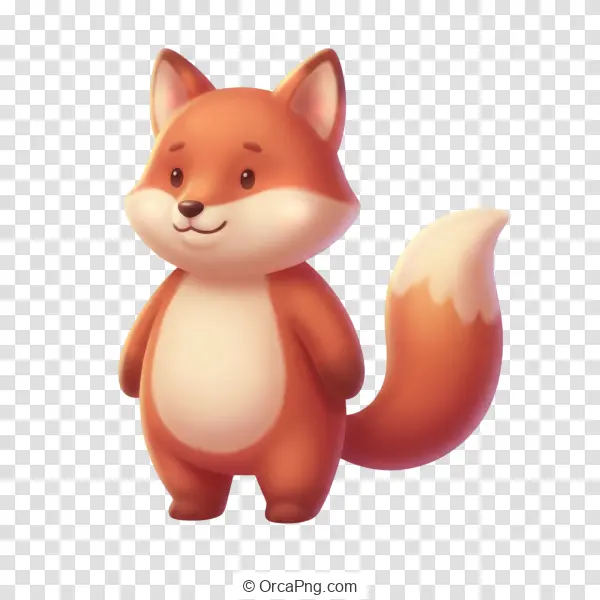 Charming Cartoon Fox Character