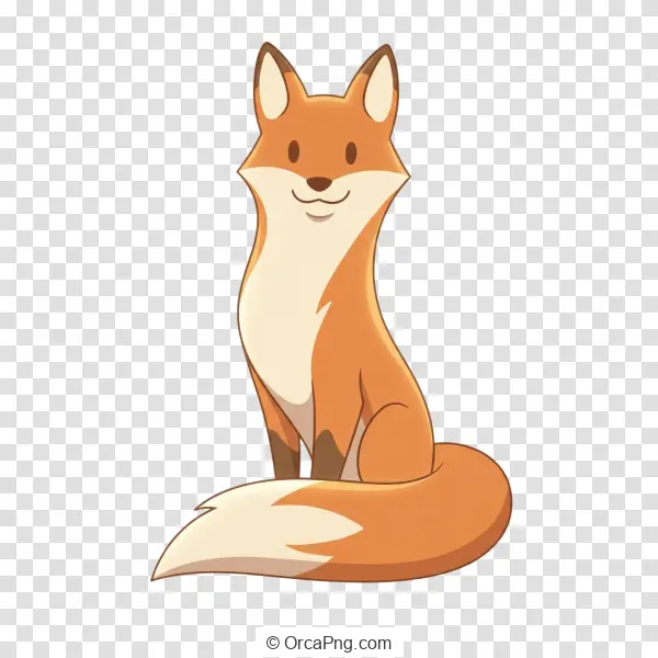 Charming Cartoon Fox