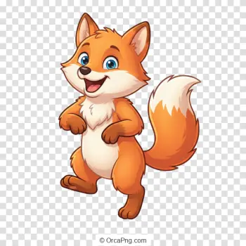 Friendly Cartoon Fox