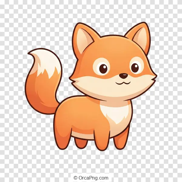 Charming Cartoon Fox Character