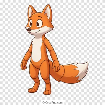 Friendly Articulated Fox Character