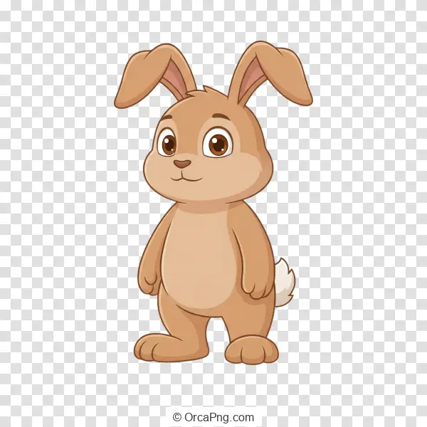 Cute Standing Rabbit Character