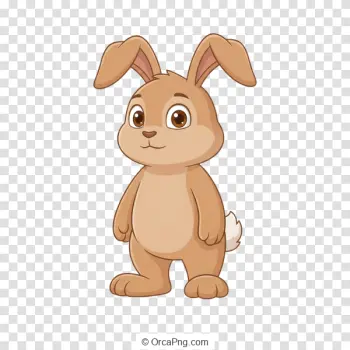 Cute Standing Rabbit Character