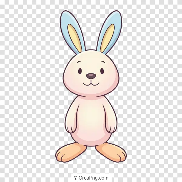 Friendly Standing Bunny Illustration