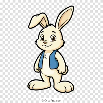 Cheerful Blue-Vested Rabbit