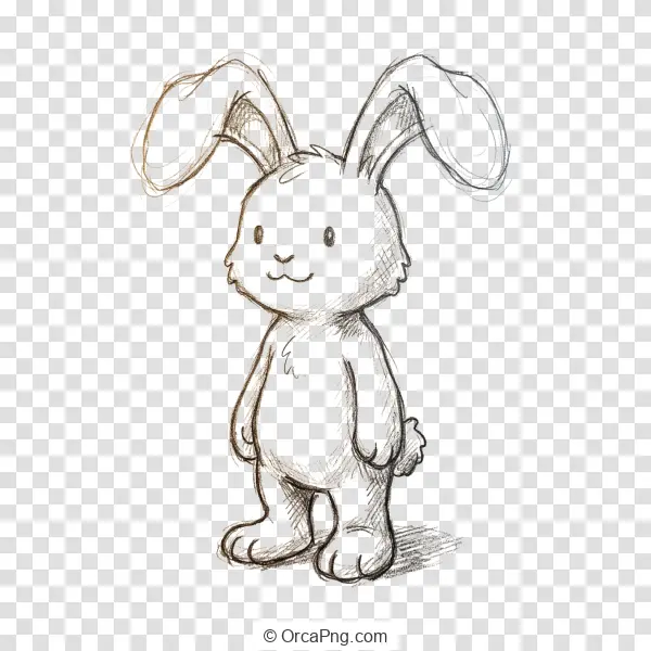 Charming Sketch Bunny