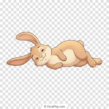 Sleepy Bunny Illustration