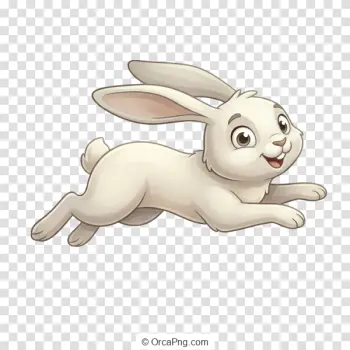Joyful Running Bunny