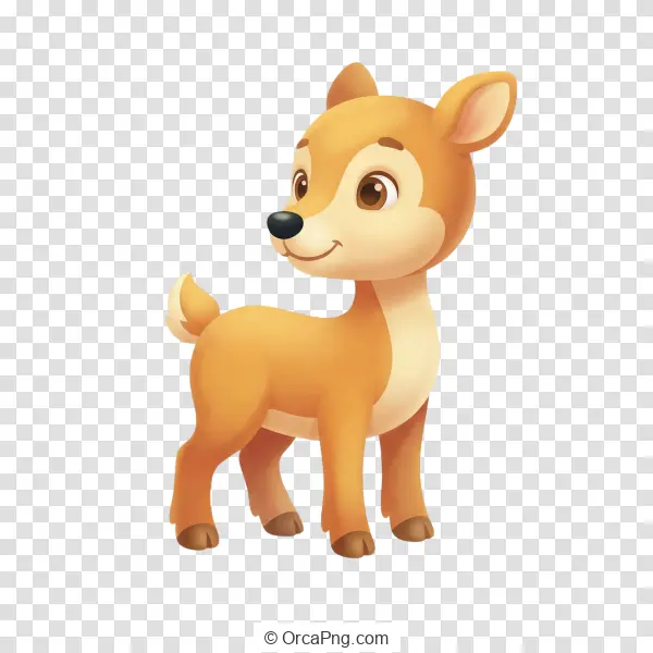 Adorable Cartoon Fawn
