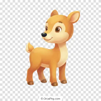 Adorable Cartoon Fawn