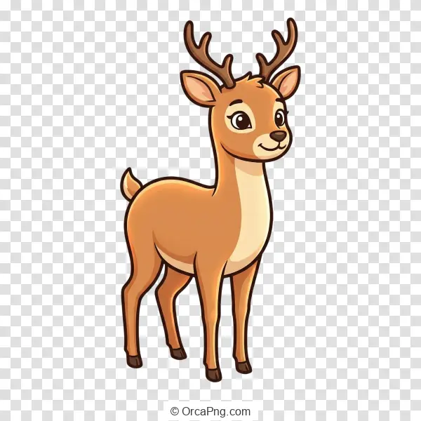 Charming Cartoon Fawn Illustration