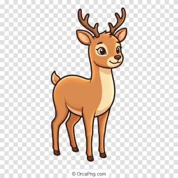 Charming Cartoon Fawn Illustration