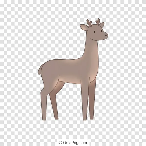 Gentle Cartoon Deer