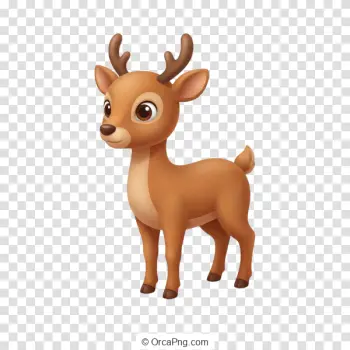 Charming Cartoon Fawn