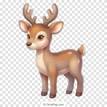 Cute Cartoon Fawn