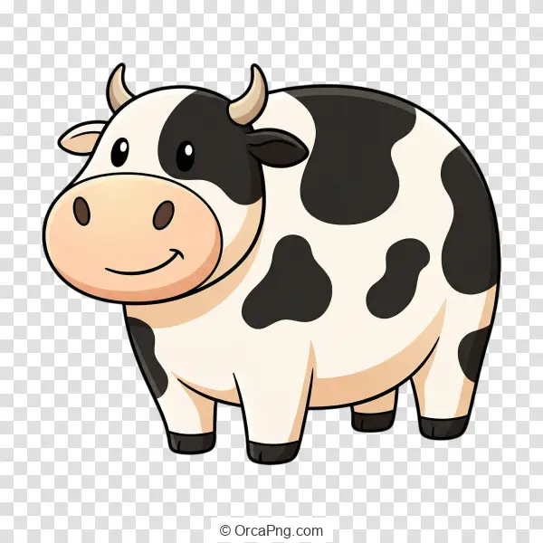 Friendly Holstein Cartoon