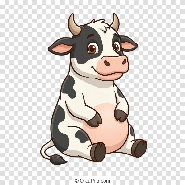 Happy Cartoon Calf