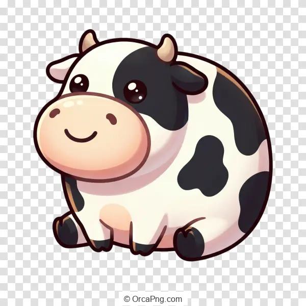 Smiling Cartoon Cow