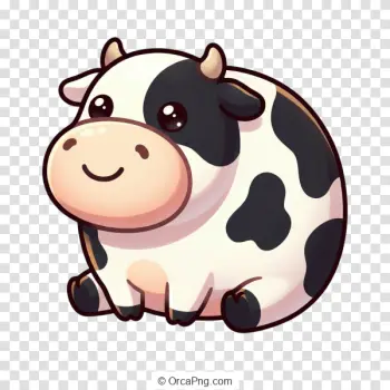 Smiling Cartoon Cow