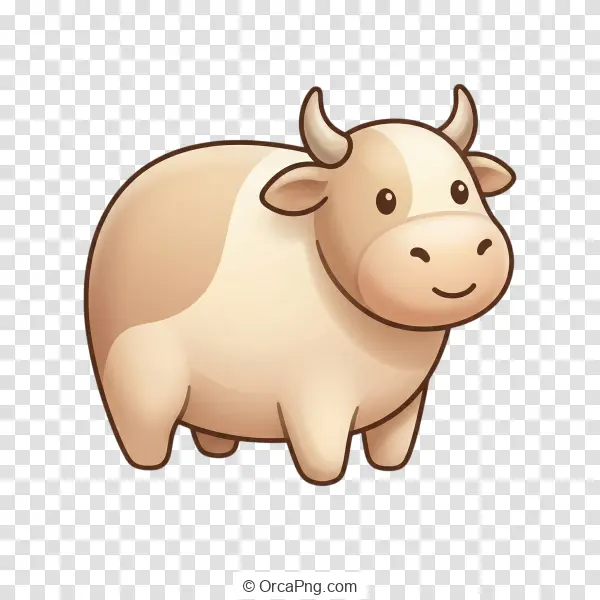 Chubby Cartoon Cow