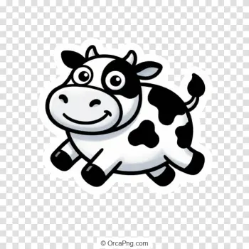 Bubbly Black and White Calf