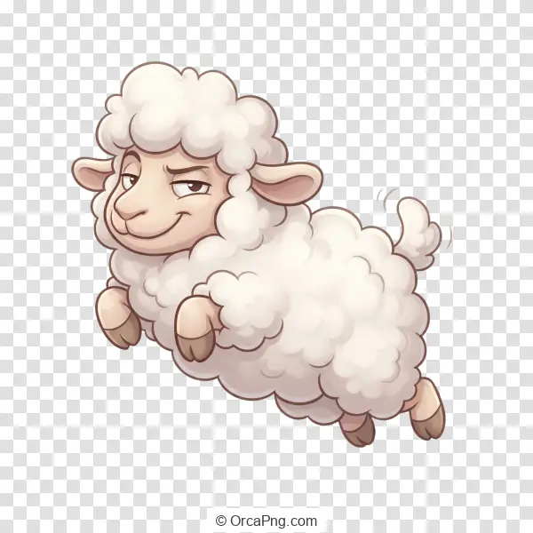 Playful Jumping Sheep