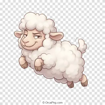 Playful Jumping Sheep